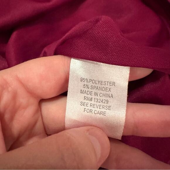 RTR Rosie Pope Luisa Dark Pink Off The Shoulder Mini Maternity Dress Sz‎ S - Picture 7 of 10